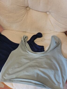 2 Pack Larken X Nursing Bra - Sage and Navy